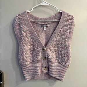 Urban Outfitters Pink & Purple Knit Sweater Vest